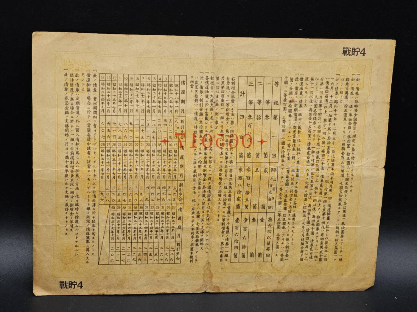 【淘币小摊】实时拍第八百六十四拍   无佣金纸币福利场   年前最后一周 之前的预留小年前全部发出 请更换最新收货地址  日本金七圆五拾钱债券【有折】