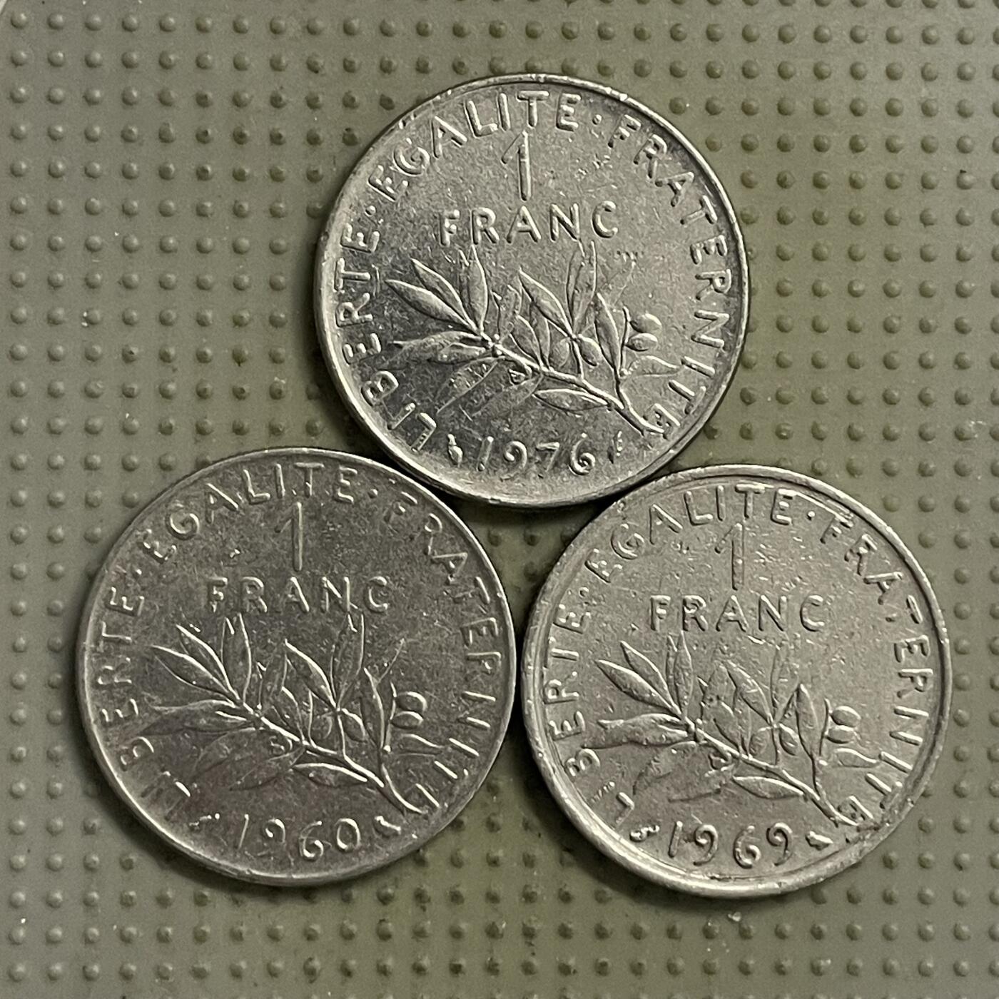 2026年第22场各国散币拍卖（总第172场） 法国1法郎3枚