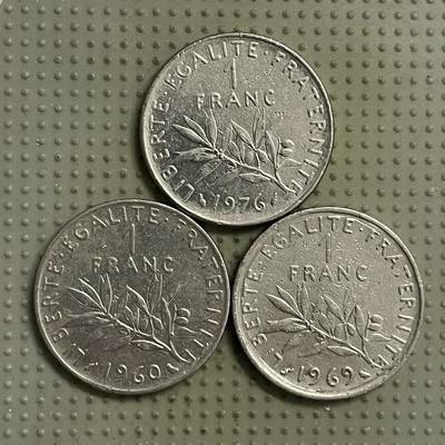 2026年第22场各国散币拍卖（总第172场） - 法国1法郎3枚