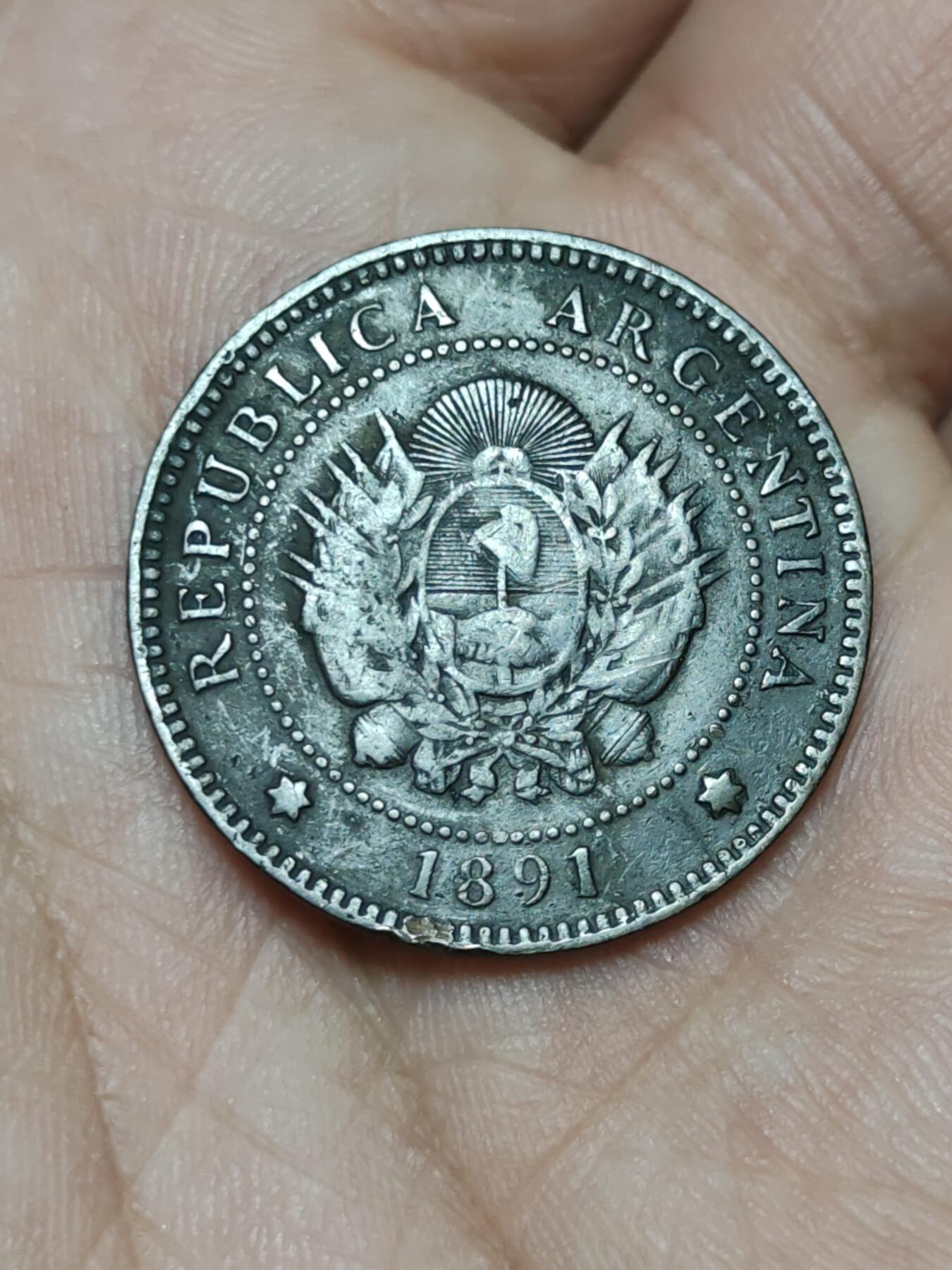 2026年第十九场(总第一百八十八场）外国好品散币场(免佣金) 少见早期年份–阿根廷🇦🇷1891年1分