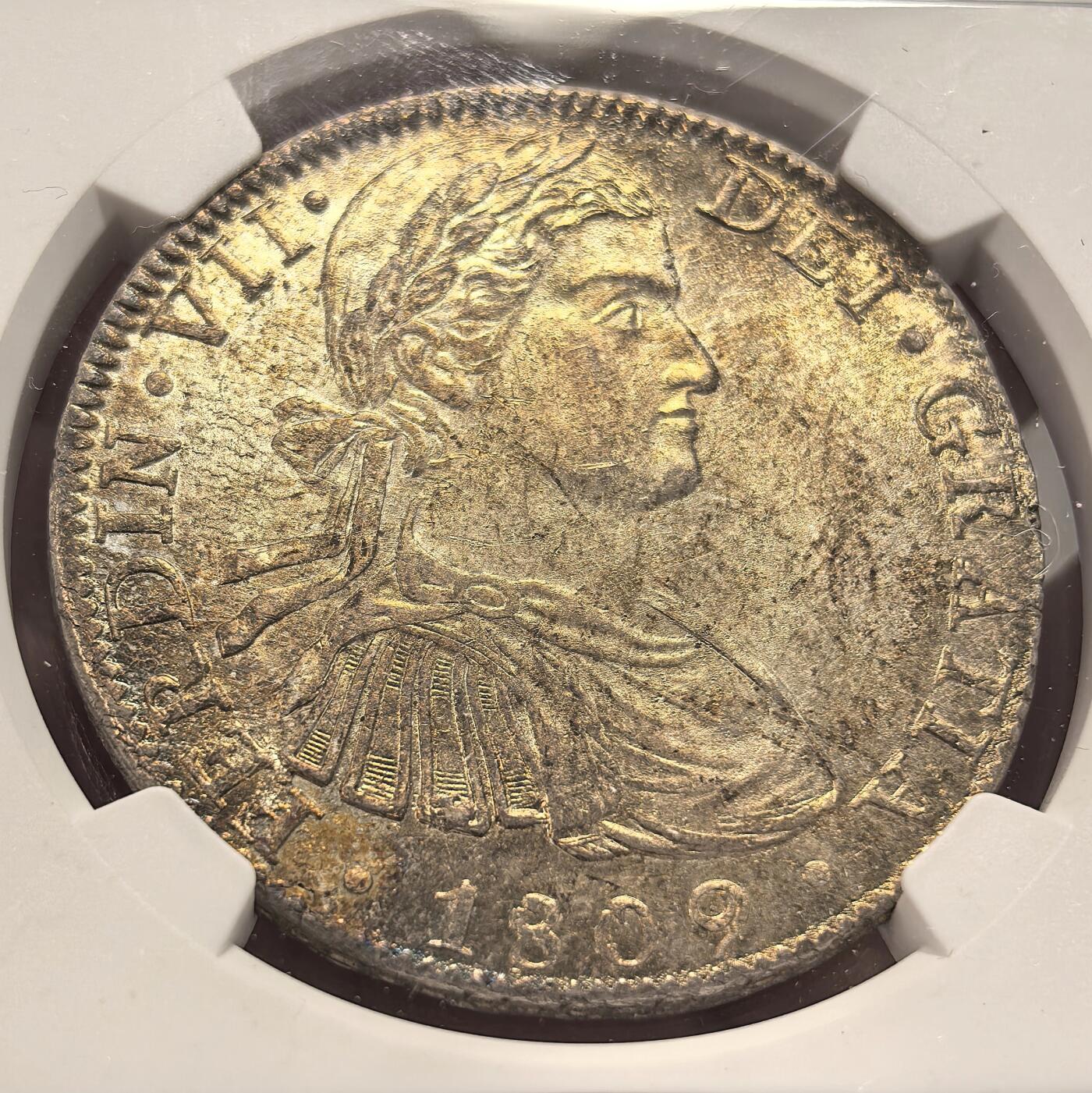 博洋堂“心向春光”2月精品大拍专场暨第160期（全场包邮） NGC MS63 西属墨西哥1809年MO TH费迪南七世军装双柱8R，该品种63就是一道坎，极品收藏级珍品