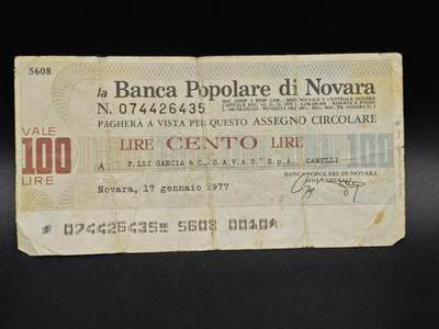 【淘币小摊】实时拍第八百六十四拍   无佣金纸币福利场   年前最后一周 之前的预留小年前全部发出 请更换最新收货地址  - 意大利100里拉代券