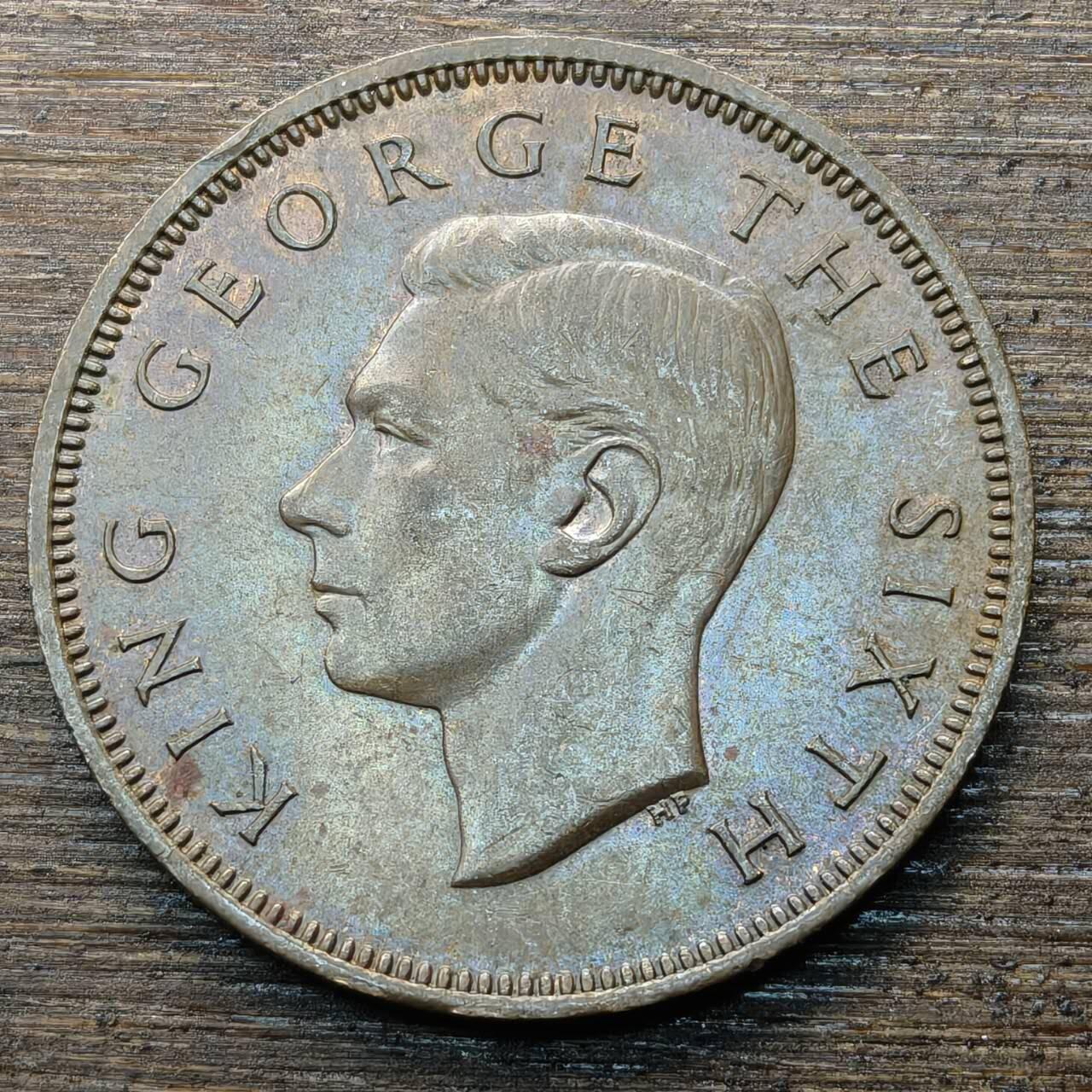 【铜匠收藏】★第146★散币专场 不寄存，30包邮。不满30元，支付5元运费。《接受代拍 代送NGC评级》 38【无寄存】新西兰 1950年 1/2便士 青铜币毛利人护身符