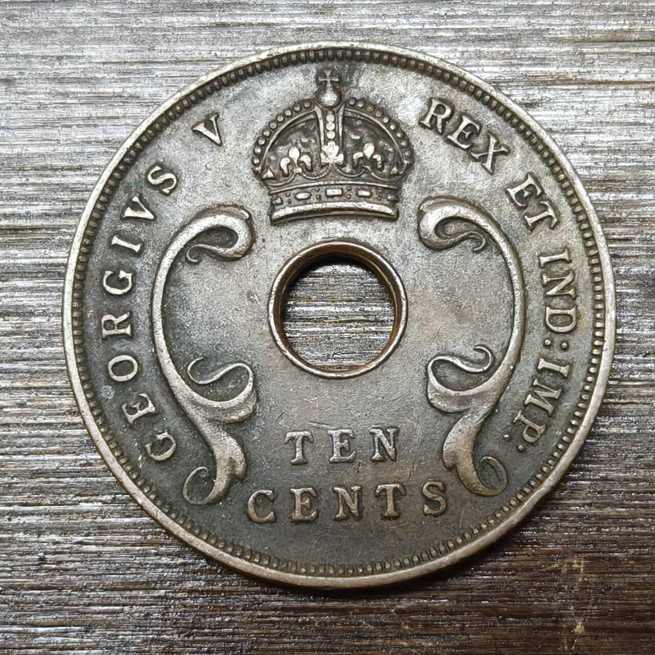 【铜匠收藏】★第146★散币专场 不寄存，30包邮。不满30元，支付5元运费。《接受代拍 代送NGC评级》 85【无寄存】英属东非 1925年 10分 铜币