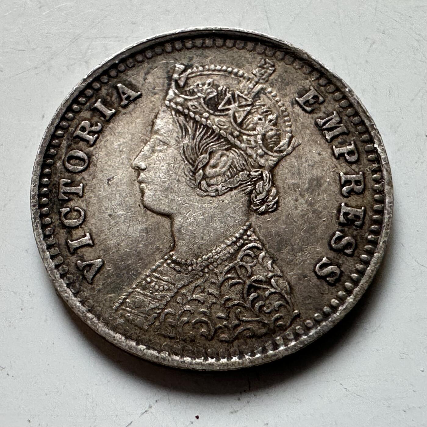 🌹外币初藏🌹🐯2026年第16场 快递将在12号停运 年前需发货的抓紧 ，年后正月十五恢复发货 英属印度1897年2安娜银币