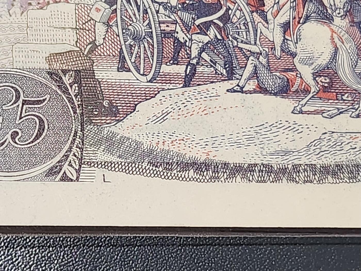 2月5号晚上8点 外国纸币自动截拍第18场 英国5镑 L版暗字 几乎全新