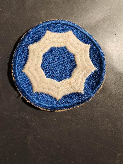 老王徽章第180期 - 二战时期美国陆军第9勤务司令部臂章