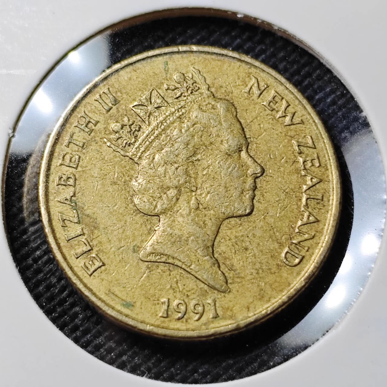 KK钱币收藏小铺  第393期  2月预留时间 周末发货  新西兰1元