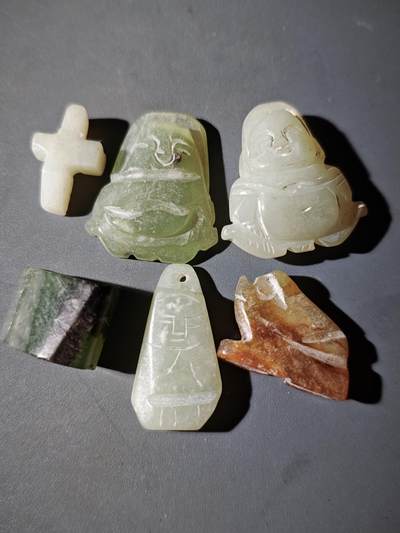 116期新疆红钱粟特钱币丝路钱币专场 - 1 岫玉一组