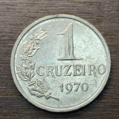 【本场4.12号发货】★第145★散币专场 不寄存，30包邮。不满30元，支付5元运费。《接受代拍 代送NGC评级》 - 95【无寄存】巴西 1970年 1克鲁塞罗 自由女神 镍币