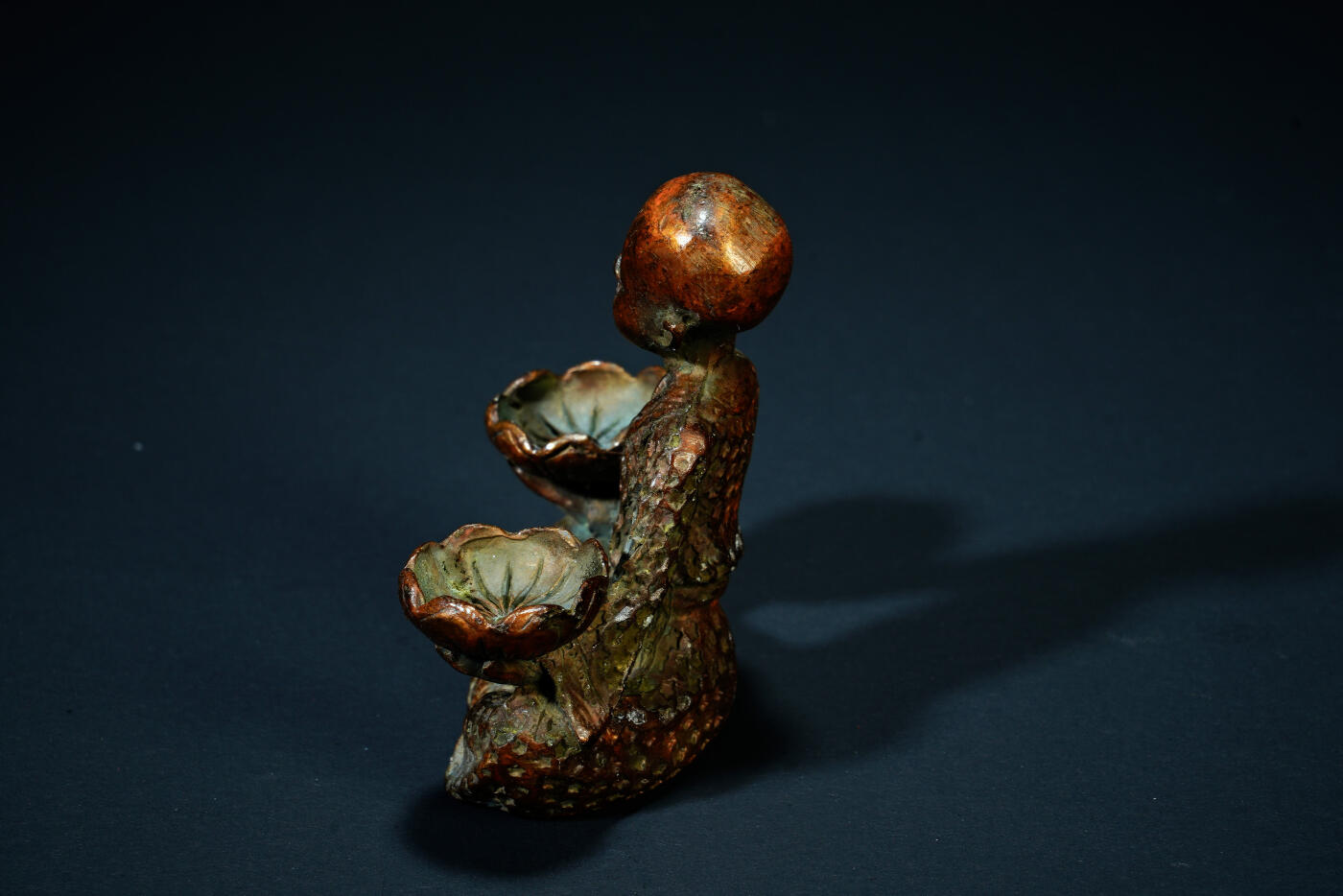 上海都达杂项专场二十一（全场包邮） 尼泊尔铜佛香插造像90-70