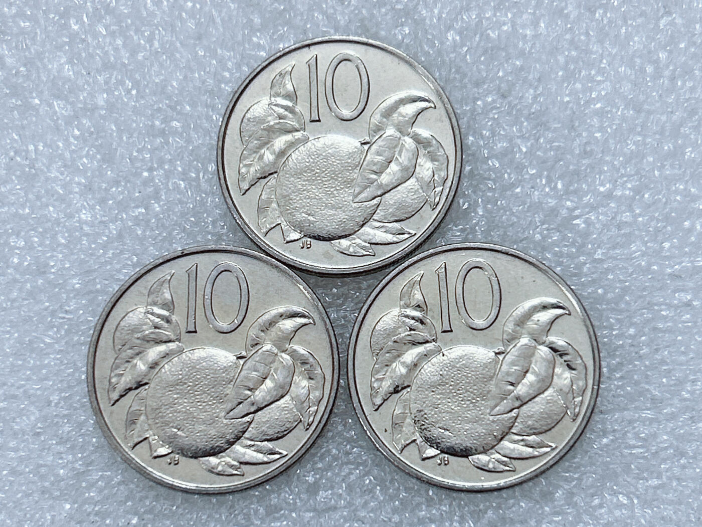 第一海外回流一元起拍收藏 散集专场  第299期 库克1983年10分硬币 3枚 原光品