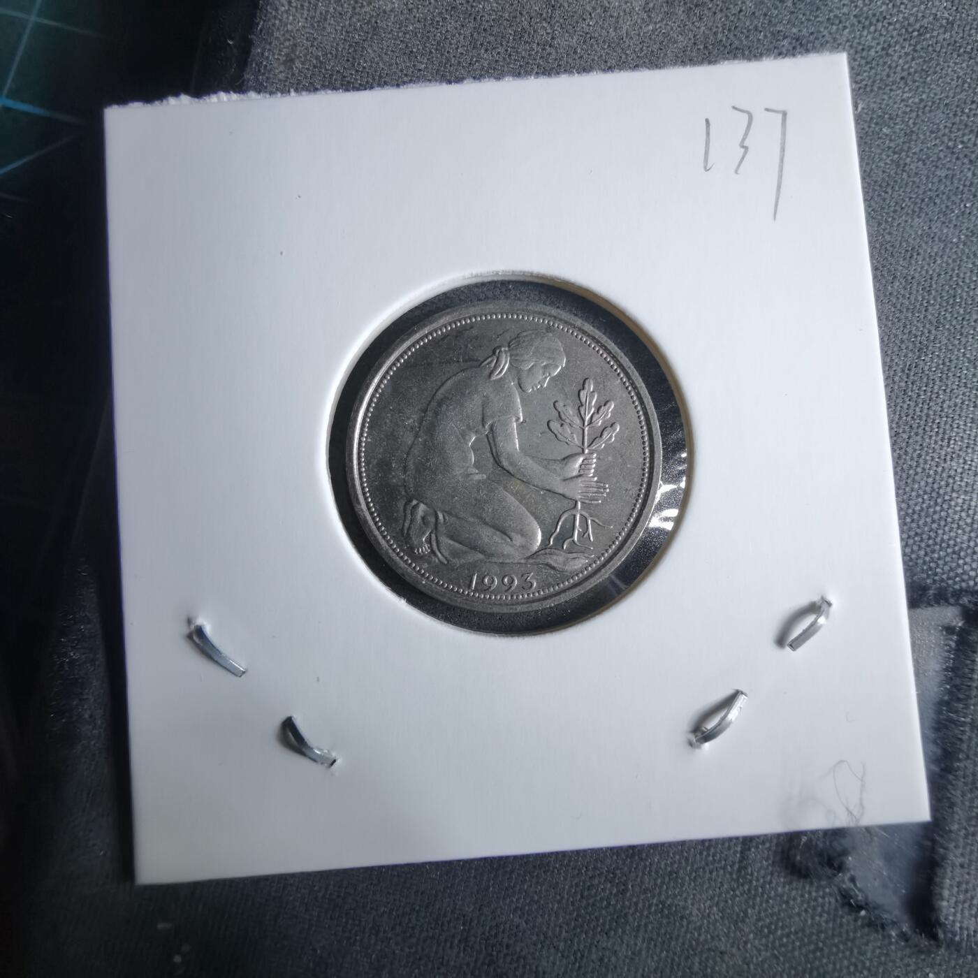 沼泽如烟--第985场 德国1993年50芬尼