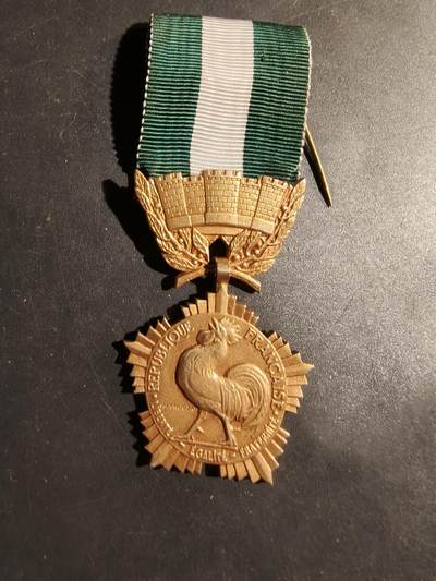 老王徽章第180期 - 法国金级地方嘉奖奖章