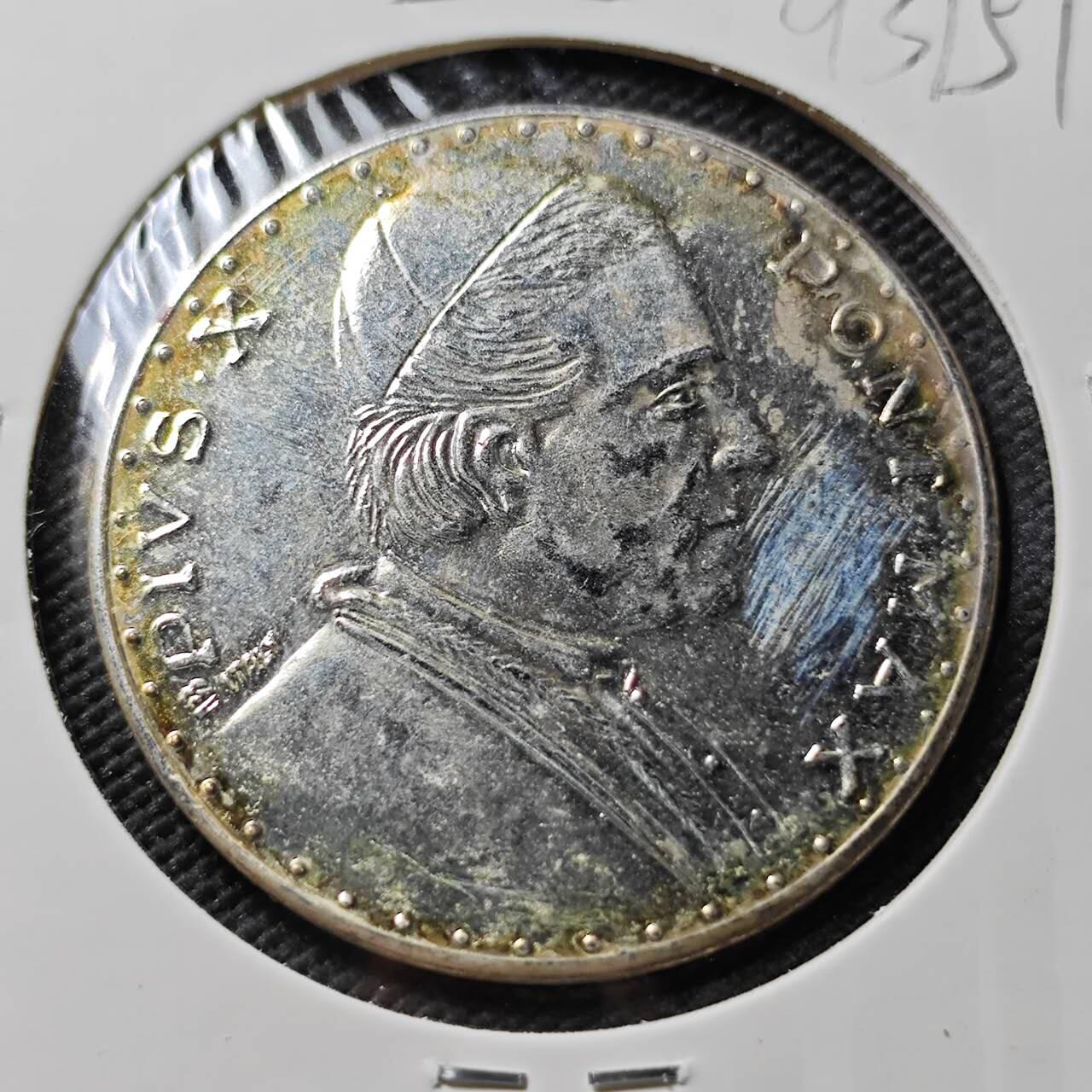 KK钱币收藏小铺  第393期  2月预留时间 周末发货  梵蒂冈镀银章