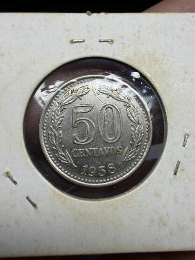2025年集古藏今外币拍卖第二期-第4场—（总第304拍），可以寄存60天，满160元包邮。 - 1958年阿根廷50分