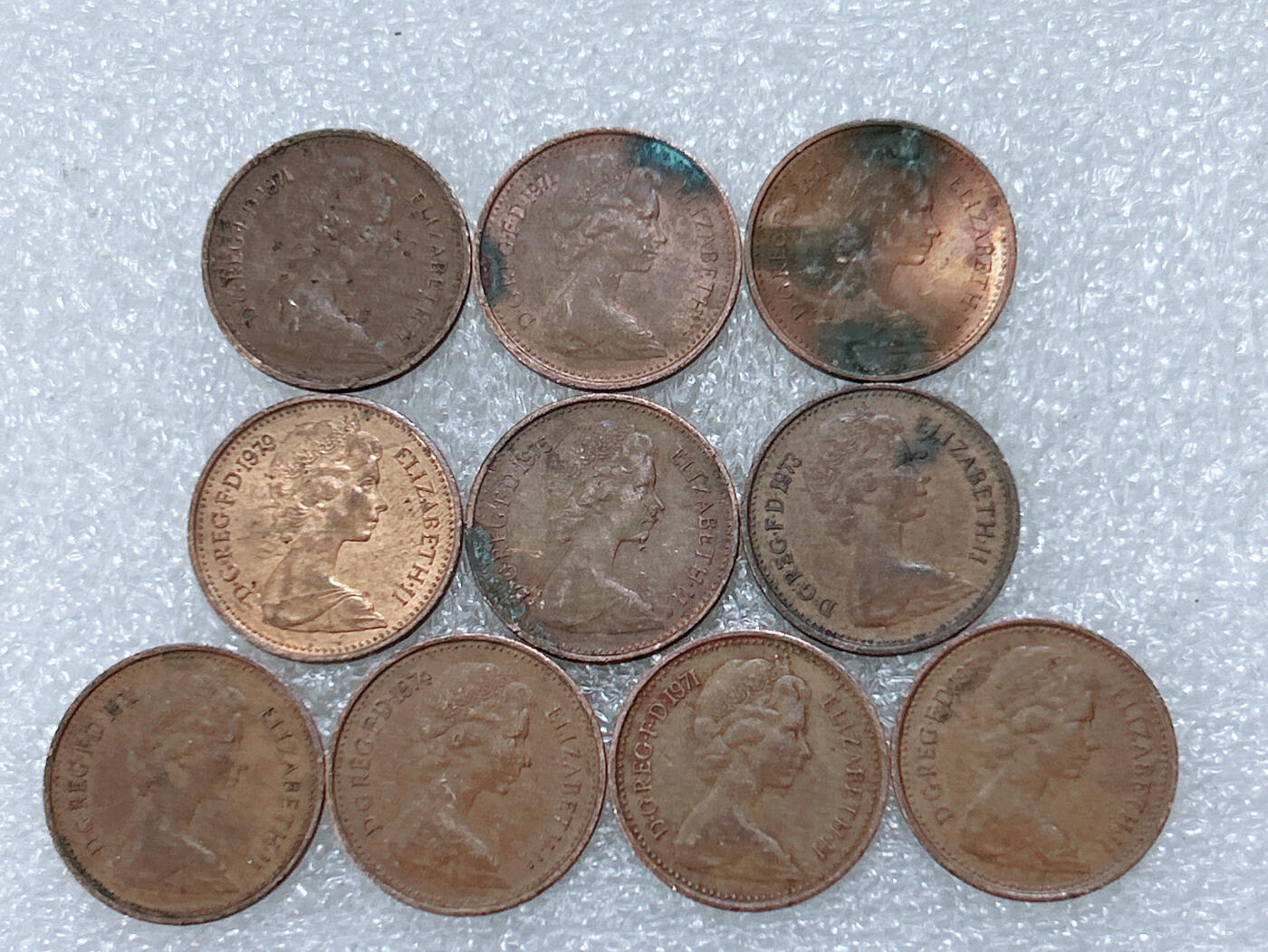 第一海外回流一元起拍收藏 散集专场  第299期 英国1/2便士铜币 花冠女王版 10枚