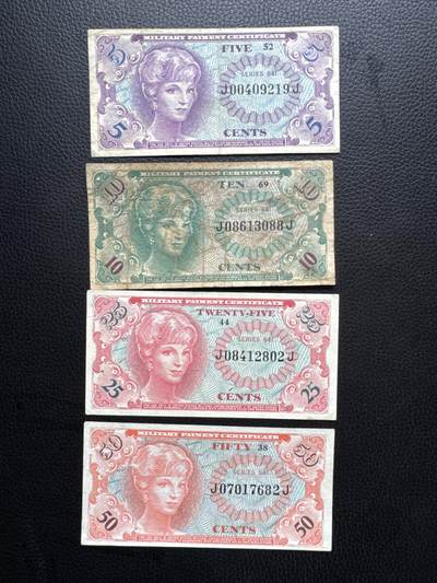 桂P钱币文化工作室拍卖第四十六期，岁末年初专场 - 美军越战1964年版军用代金券一组