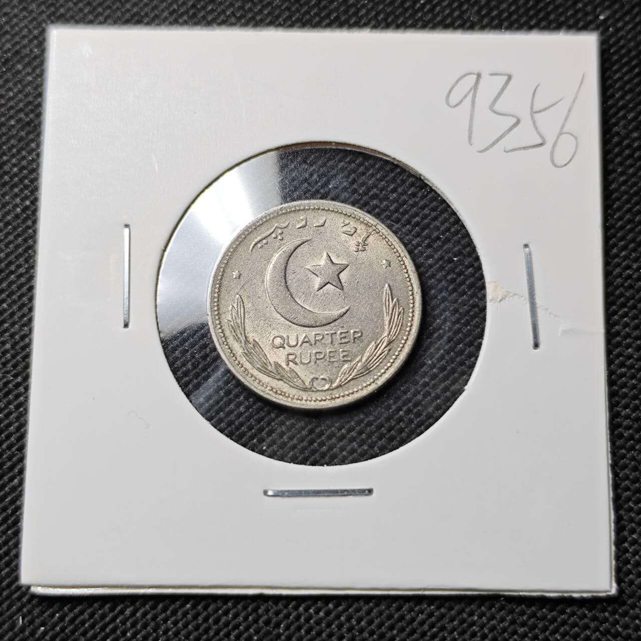 KK钱币收藏小铺  第393期  2月预留时间 周末发货  1949巴基斯坦1/4安娜