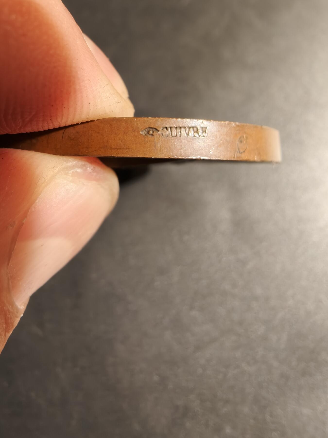 老王徽章第180期 法国拿破仑三世克里米亚战争萨瓦斯托波尔战役大铜章     带盒子     手指Cuivre铜标     直径46mm      重量48.7g