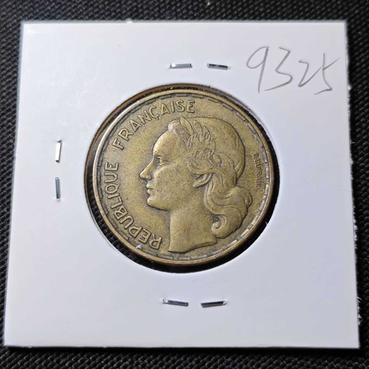 KK钱币收藏小铺  第393期  2月预留时间 周末发货  法国50法郎