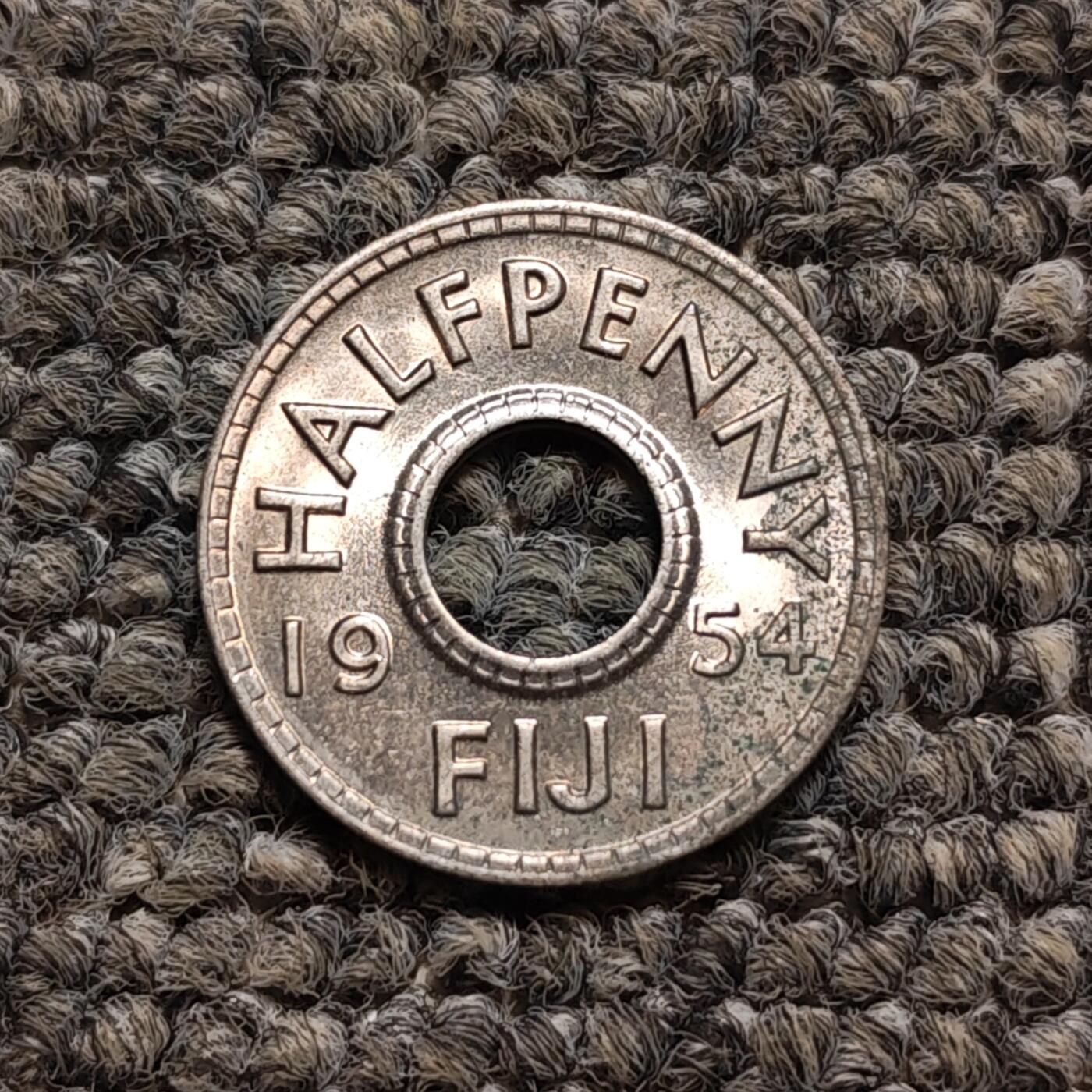 1954年斐济半便士镍币（单枚价）