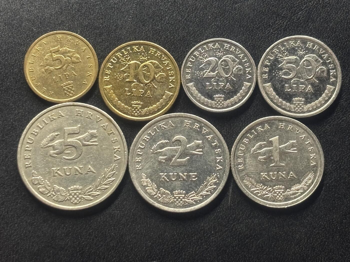 邮泉阁限时拍卖第四十一场（硬币在国外。请付邮费6元。） 克罗地亚7枚