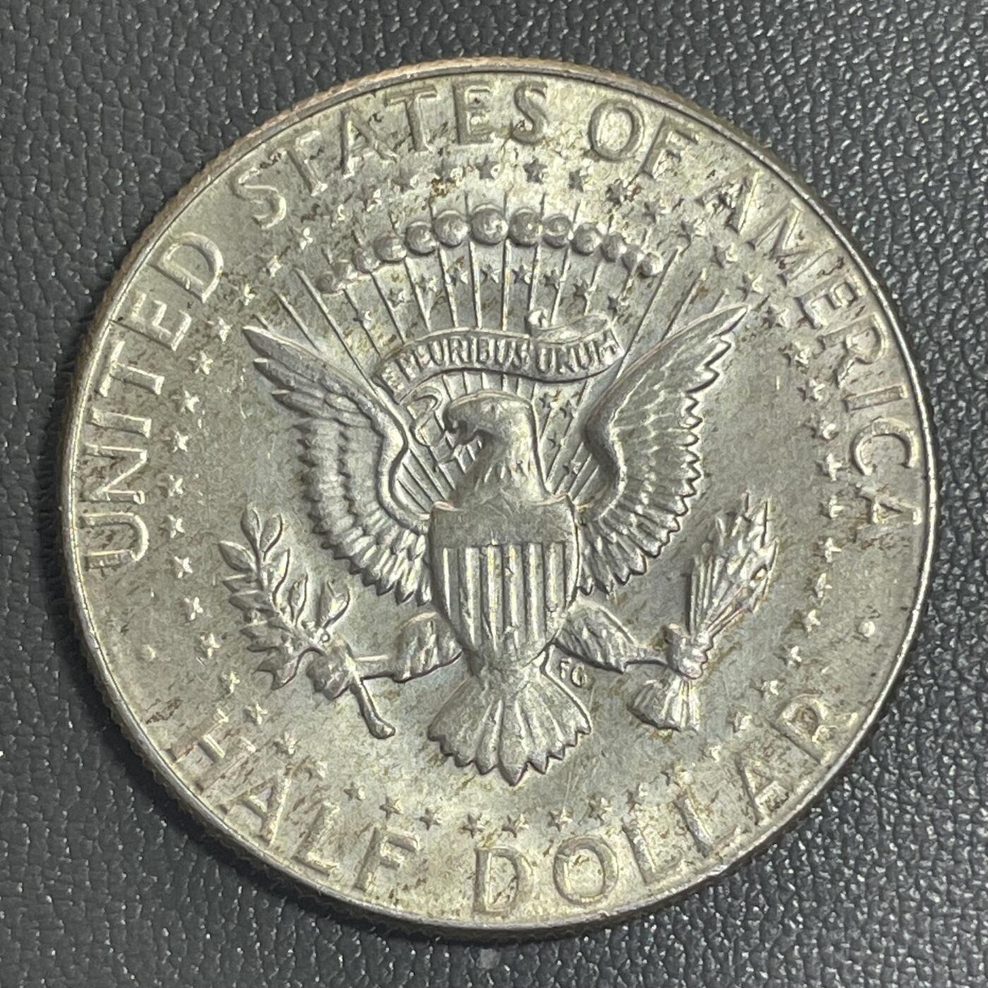 回流0207 美国1969年肯尼迪总统半圆银币 银价11.5*0.4*20=92元