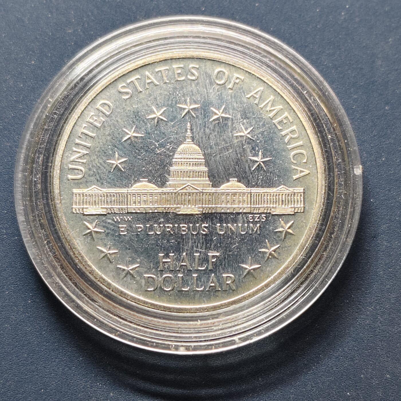 【全场包邮】纯粹捡漏拍500场-持续更新中 美国1989年半元国会成立200周年精制纪念币