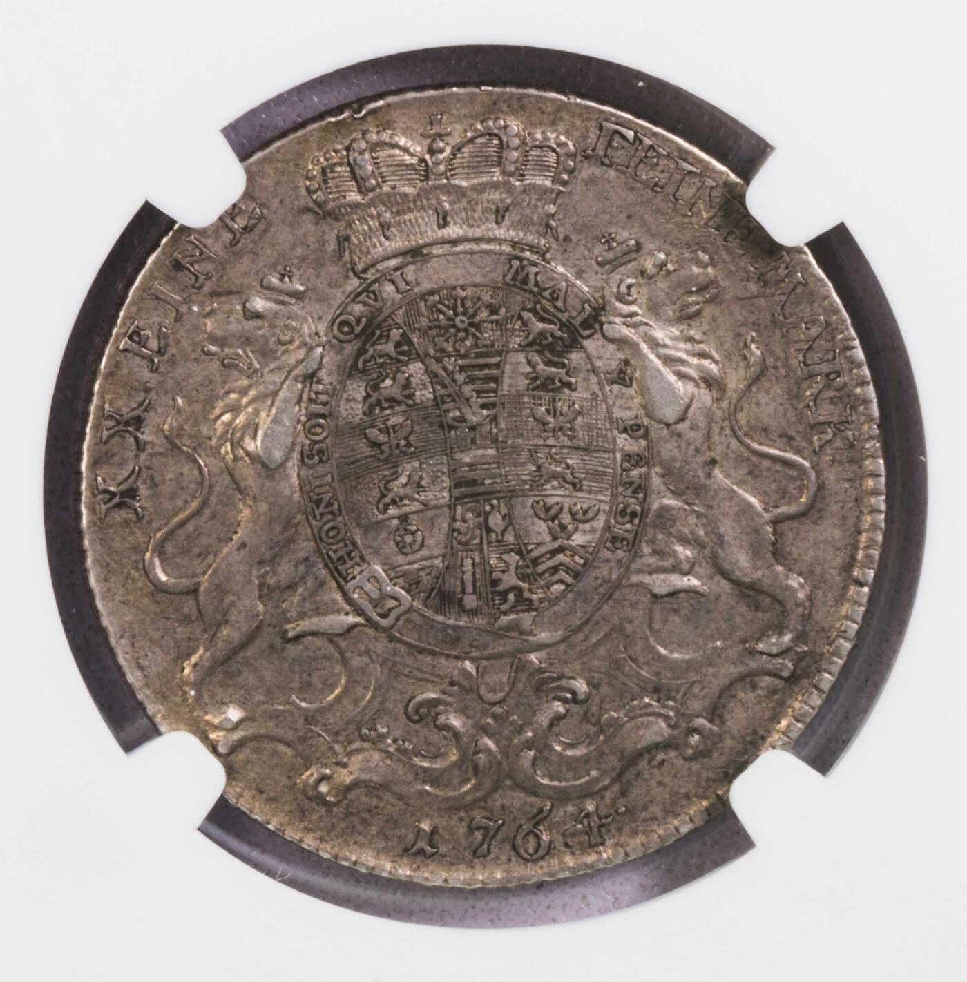 NGC-AU55 1764萨克森阿尔腾堡半泰勒 唯一冠军分