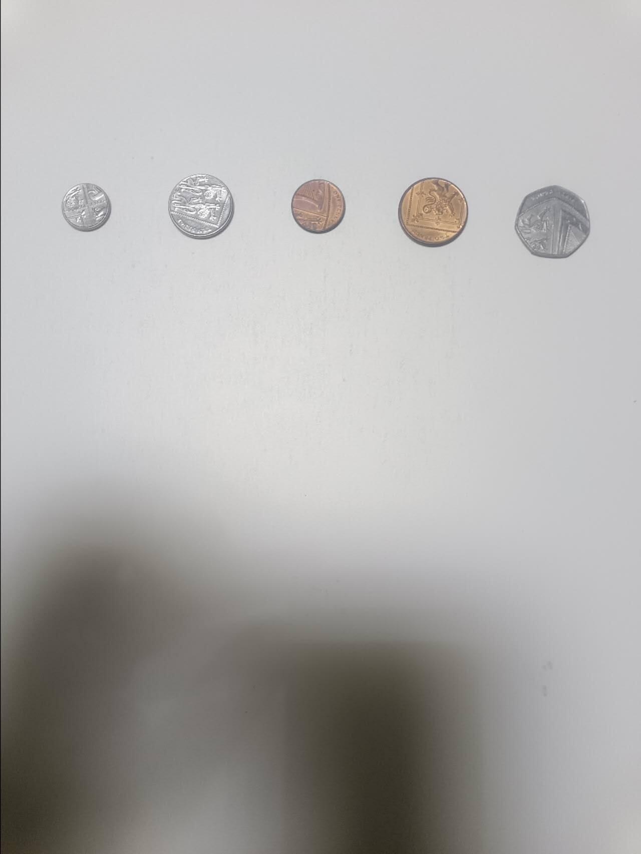 【20260206】非全新纸币和硬币第332场 英国5枚硬币小全套