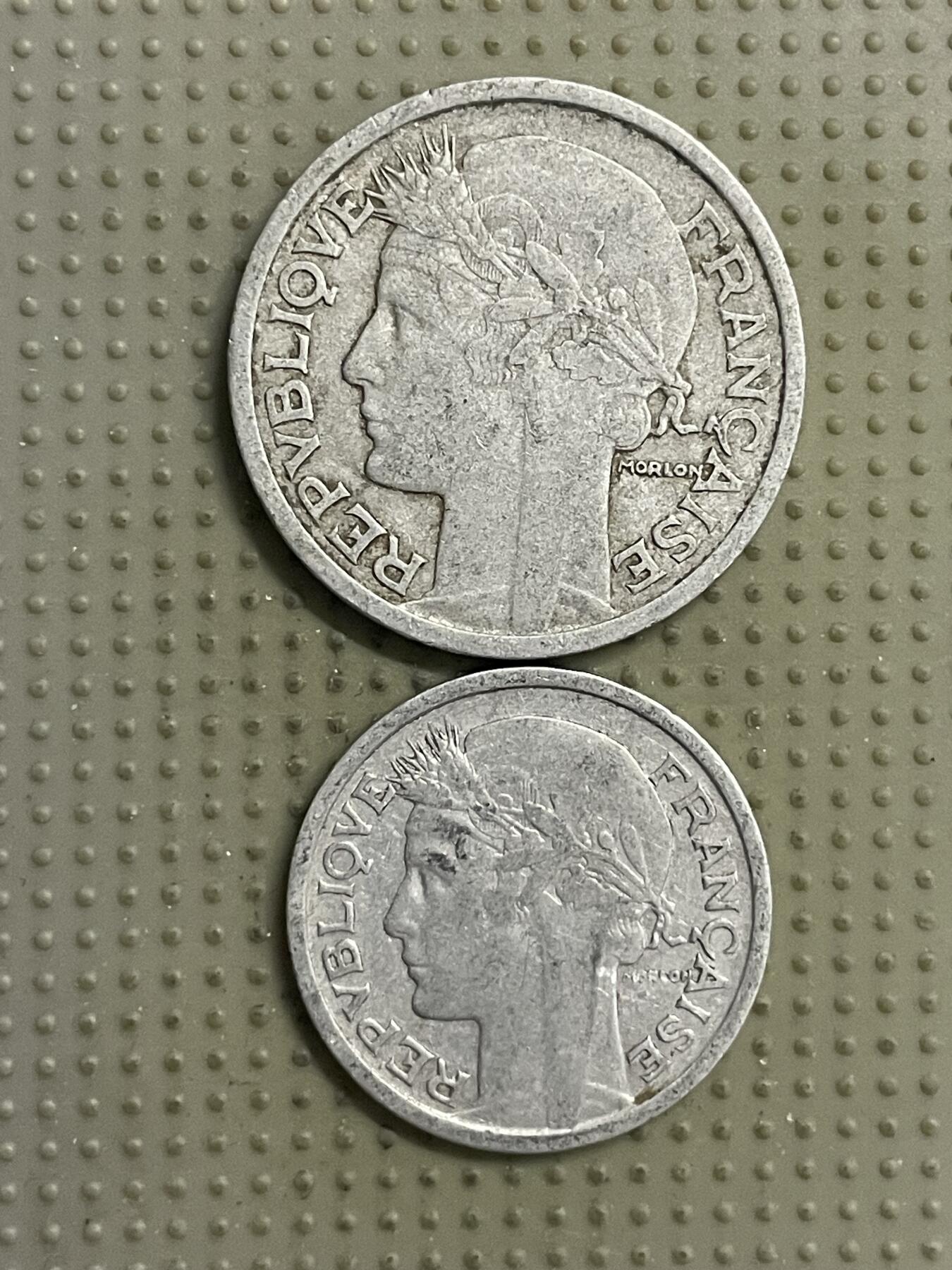 2026年第22场各国散币拍卖（总第172场） 法国1949年2枚