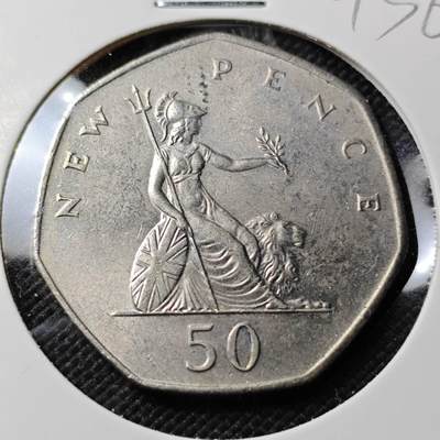 KK钱币收藏小铺  第393期  2月预留时间 周末发货 -  英国大50便士