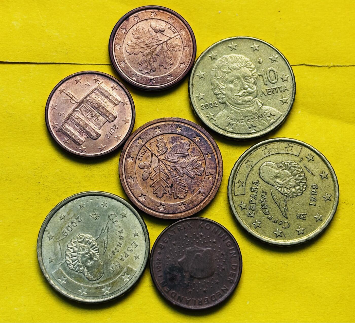 文馨钱币收藏第 293 场，春节前最后一期全部发出，将不予寄存，请悉知 欧分一组