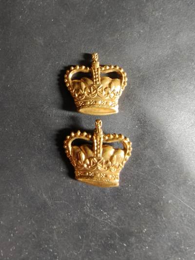 老王徽章第180期 - 英国军衔配饰一组   早期女王冠    