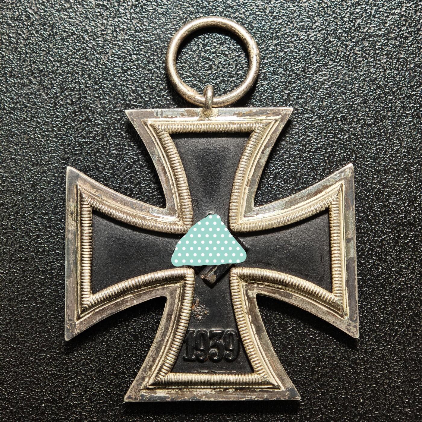 【德藏】世界币章拍卖第164期（拍品征集中~欢迎藏友联系） 德国民族社会主义工人党二级铁十字勋章13厂标 直径约：44mm；重约：17.6g（原图请联系客服）