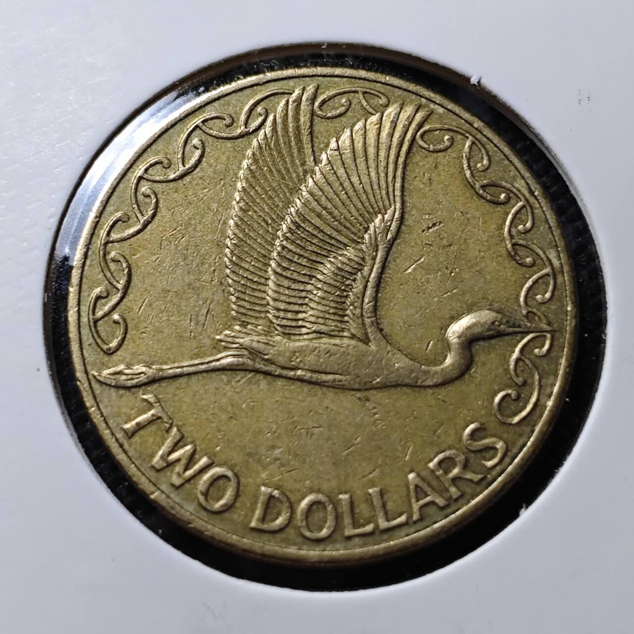 KK钱币收藏小铺  第393期  2月预留时间 周末发货  新西兰2元