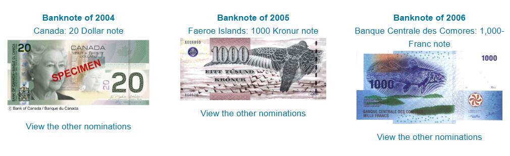 《艾美收藏》第231期-2.8周日外币精品(春节前收官)-世界最佳纸币特辑 加拿大2004年首发年初版首发AYR冠20元PMG68E超高分非常少见数三靓号尾8 首年04年IBNS世界最佳纸币获奖钞 Pick#64a