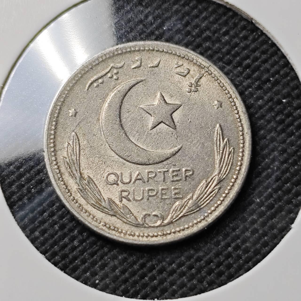 KK钱币收藏小铺  第393期  2月预留时间 周末发货  1949巴基斯坦1/4安娜