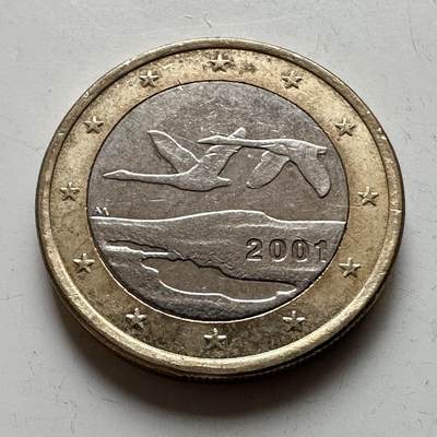 🌹外币初藏🌹🐯2026年第16场 快递将在12号停运 年前需发货的抓紧 ，年后正月十五恢复发货 - 芬兰2001年一欧元