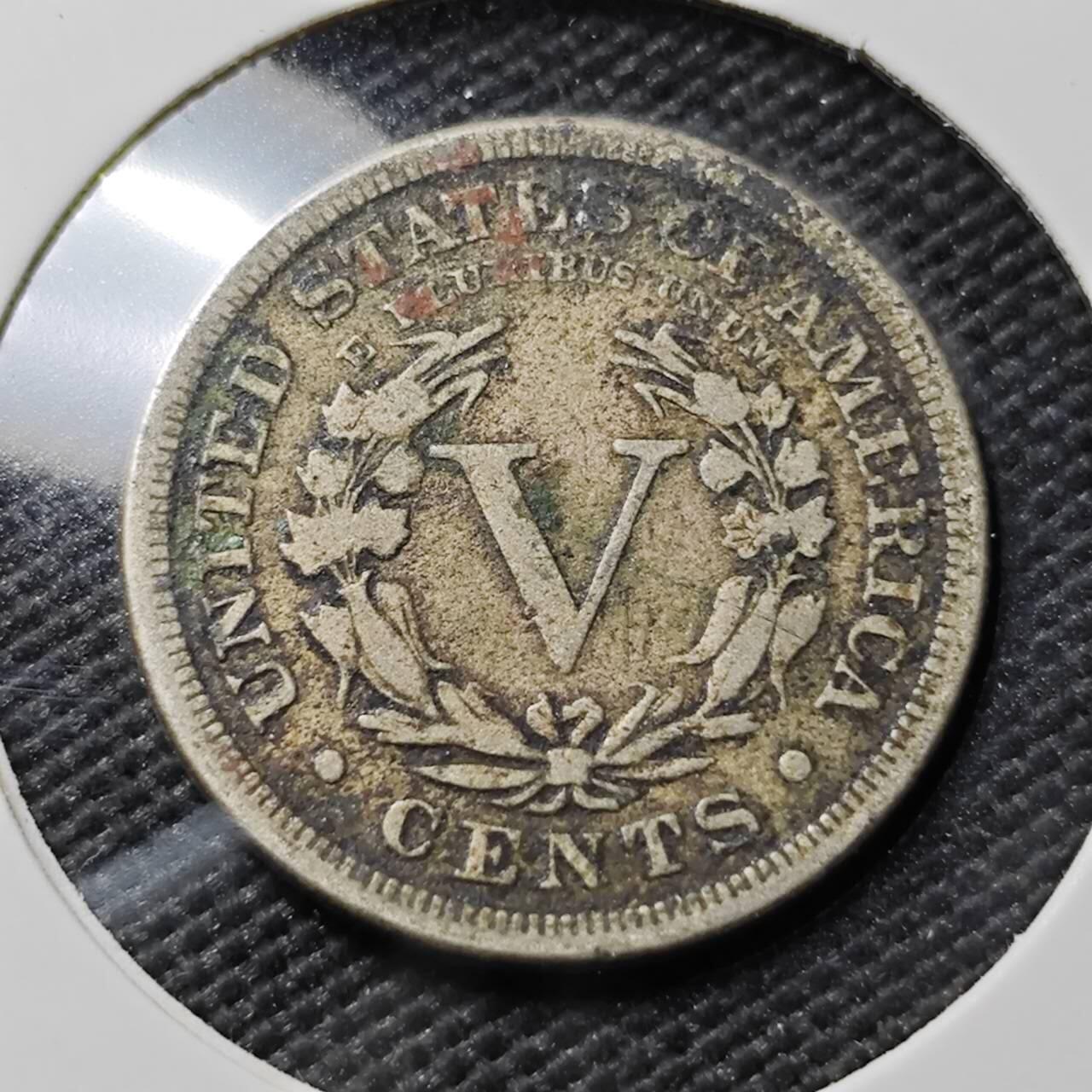 KK钱币收藏小铺  第393期  2月预留时间 周末发货  1883美国5分镍币