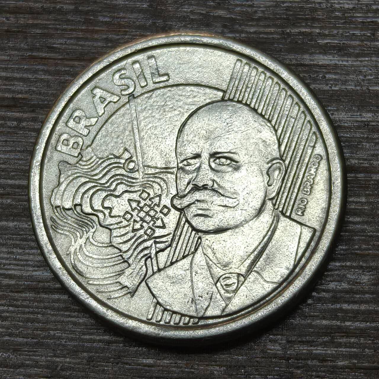 【铜匠收藏】★第146★散币专场 不寄存，30包邮。不满30元，支付5元运费。《接受代拍 代送NGC评级》 51【无寄存】巴西 2010年 50分 历史学家里约布兰科