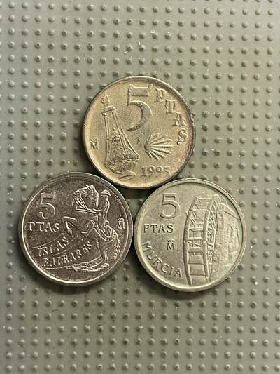 2026年第22场各国散币拍卖（总第172场） - 西班牙5比赛塔纪念币3枚