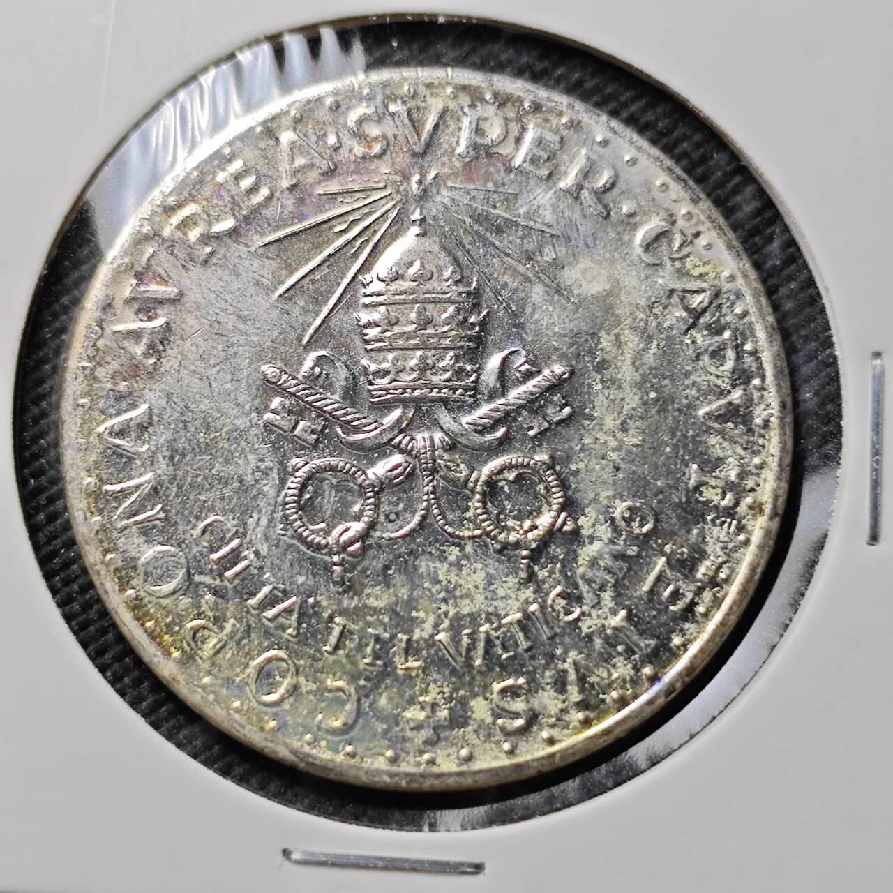 KK钱币收藏小铺  第393期  2月预留时间 周末发货  梵蒂冈镀银章