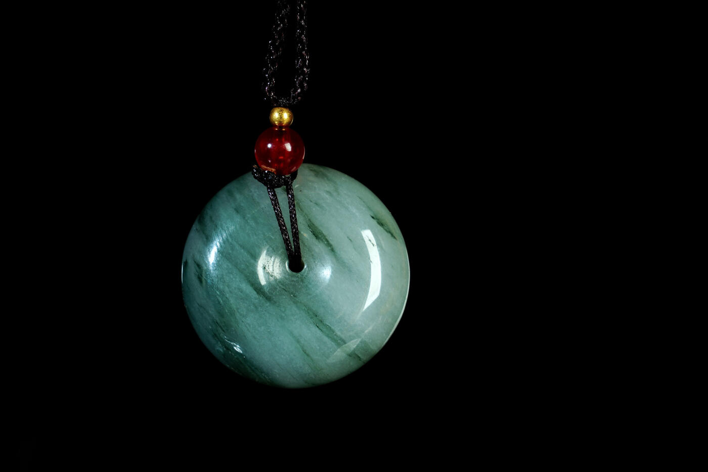 上海都达杂项专场二十一（全场包邮） 石英岩玉平安扣挂件 附鉴定证书90-110