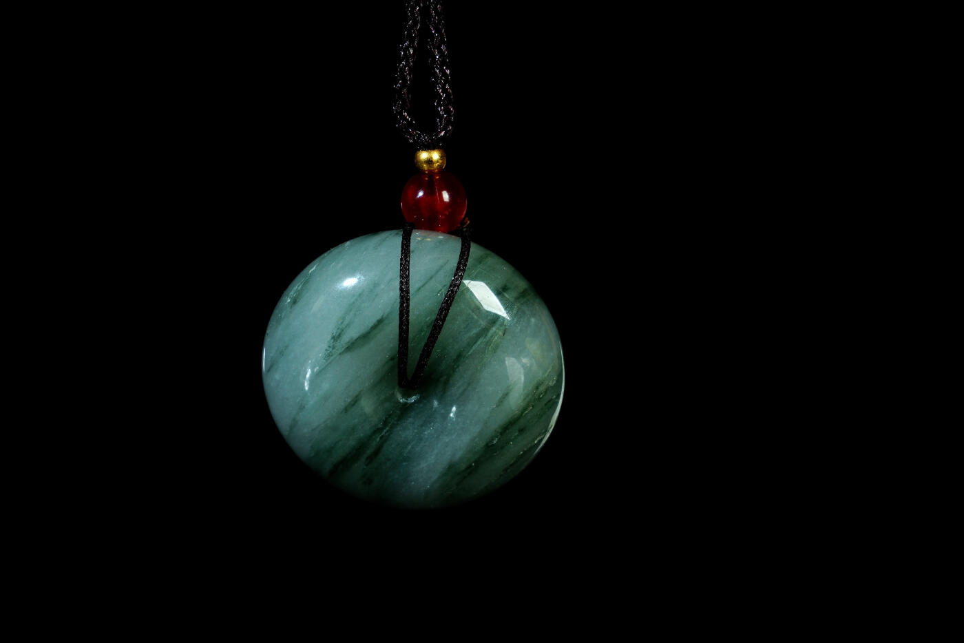 上海都达杂项专场二十一（全场包邮） 石英岩玉平安扣挂件 附鉴定证书90-110