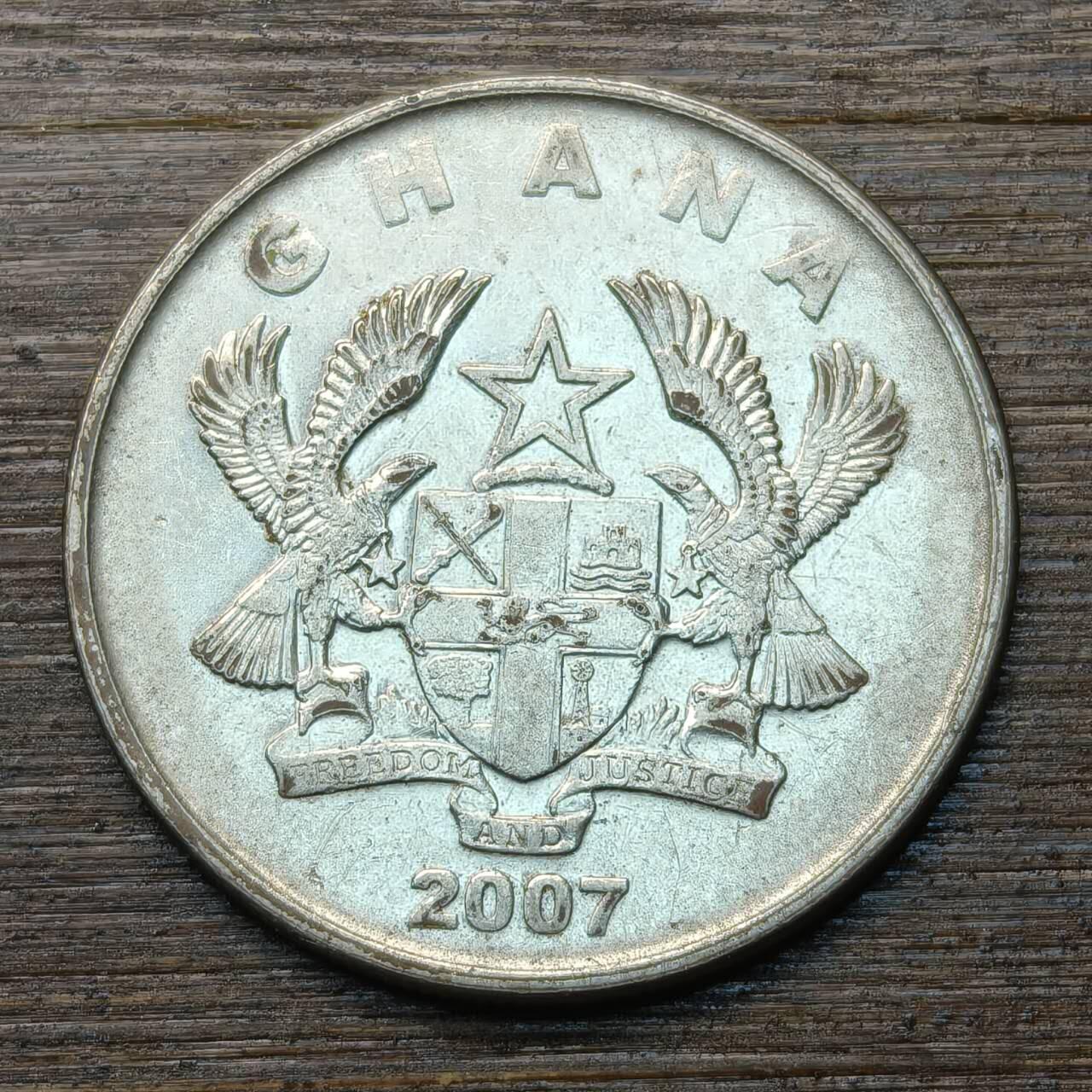 【铜匠收藏】★第146★散币专场 不寄存，30包邮。不满30元，支付5元运费。《接受代拍 代送NGC评级》 1【无寄存】加纳 50分 2007年