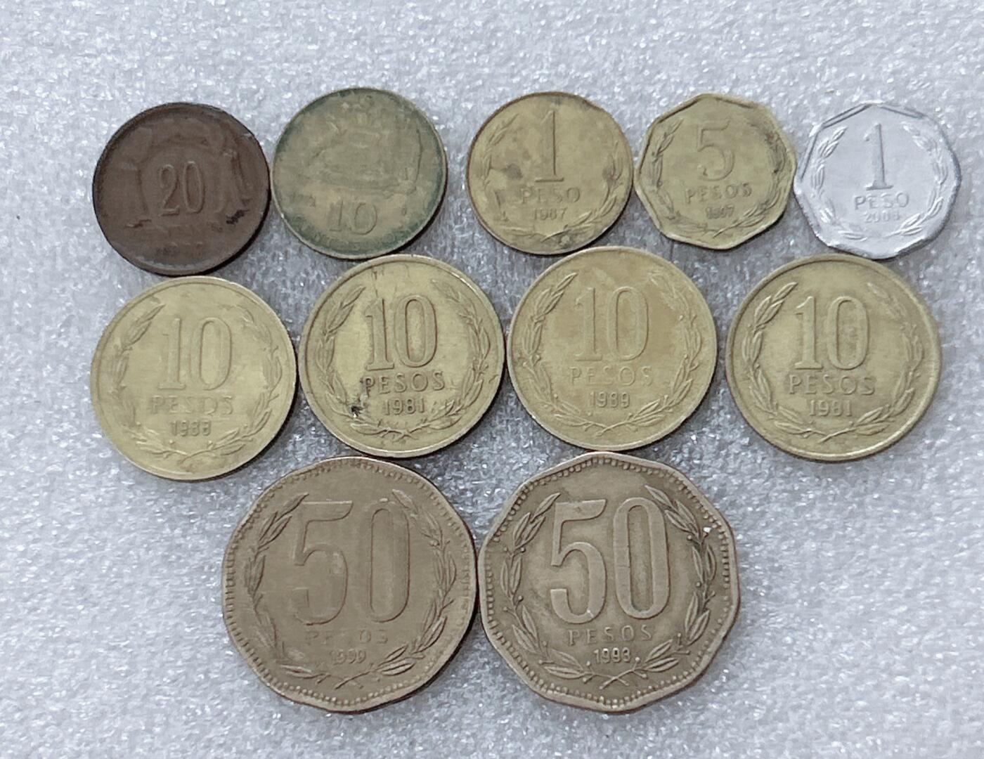 第一海外回流一元起拍收藏 散集专场  第300期 智利硬币🇨🇱 11枚