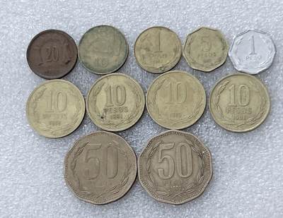 第一海外回流一元起拍收藏 散集专场  第300期 - 智利硬币🇨🇱 11枚