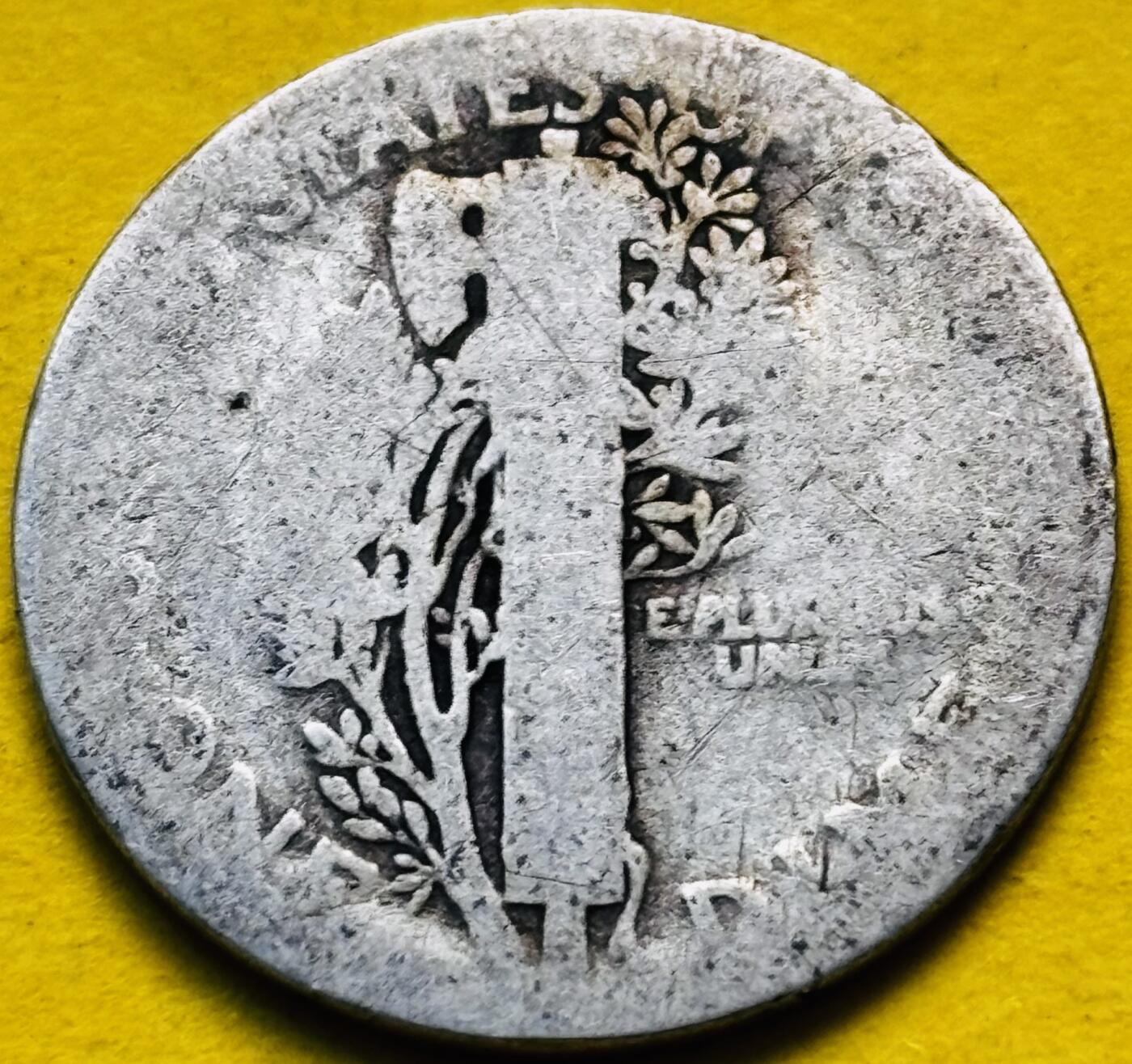 文馨钱币收藏第 293 场，春节前最后一期全部发出，将不予寄存，请悉知 1920 年美国墨丘利小飞人 10 美分银币 2.5 克 900 银